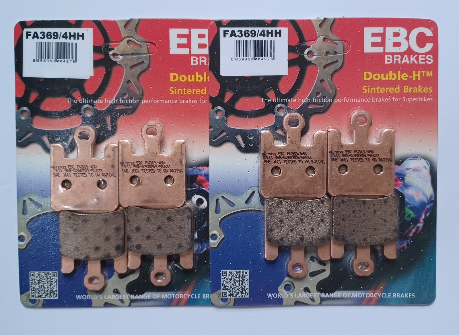 EBC Sintered FRONT Disc Brake Pads (2 Sets) Fits KAWASAKI