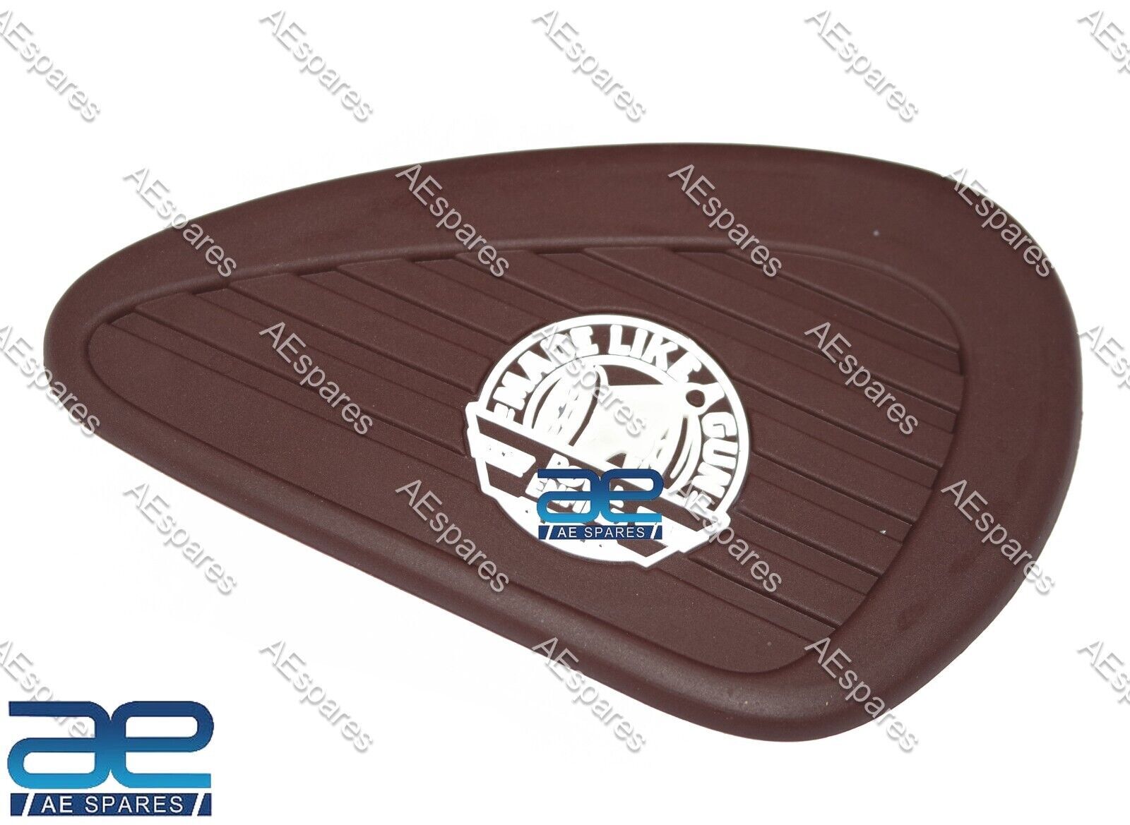 For Royal Enfield Meteor New Classic Reborn 350 Tank Knee Pad Brown & White 