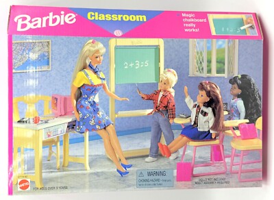 BK~ #B NIB BARBIE DOLL 1997 CLASSROOM SCHOOL FURNITURE TEACHER 64771-92