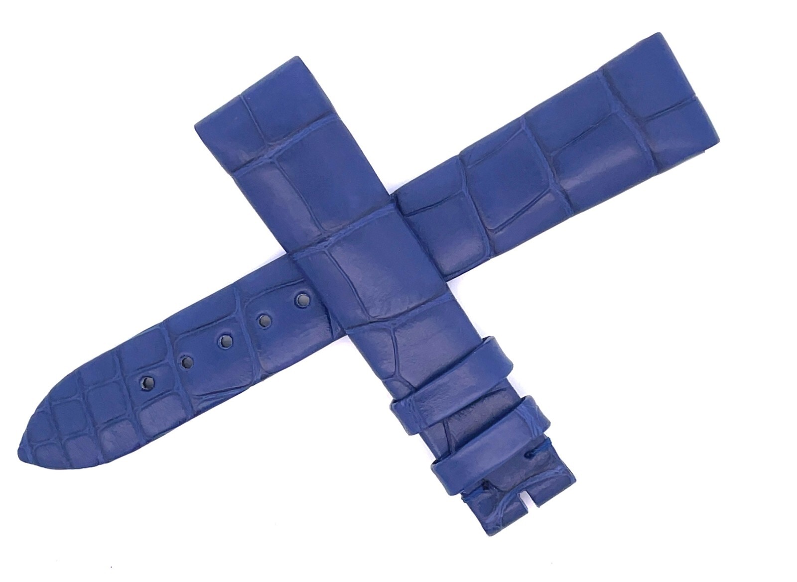 Dior Women's 17mm x 14mm Blue Alligator Leather Watch Band