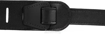 LM Products The Double Standard Leather 2.375" Wide Guitar Strap - Black
