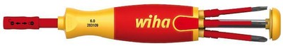 SCREWDRIVER SET, 6-IN-1, VDE, KIT CONTENTS SLOTTED 3MM, 4MM, 5.5MM, PHI FOR WIHA