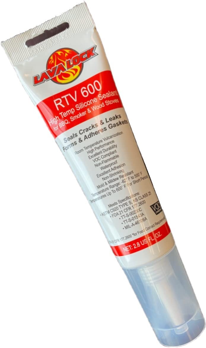 LavaLock RTV 600 F High Temp Silicon Adhesive 3 oz. (2.8 Fluid Ounce)