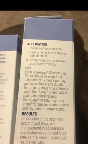 ScarAway Silicone Scar Sheets X2