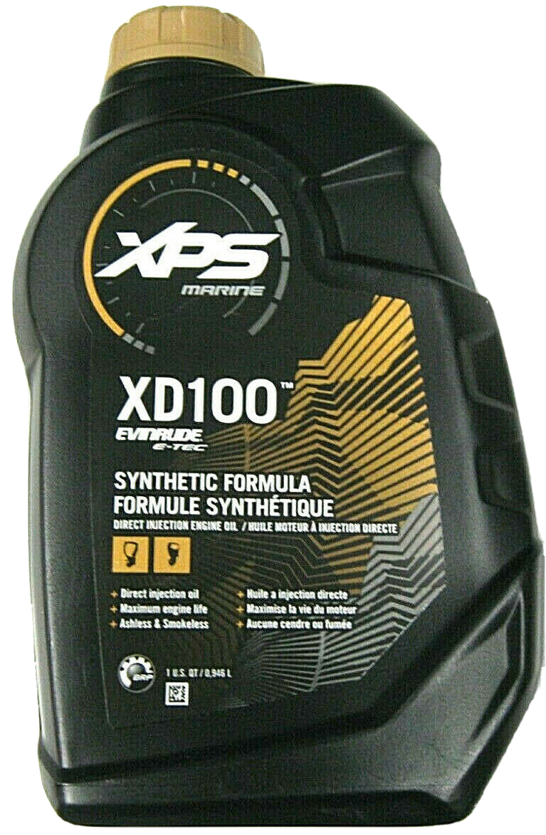 Evinrude Xd 100 Synthetic Formula Direct Injection Oil, 1 Quart 779710