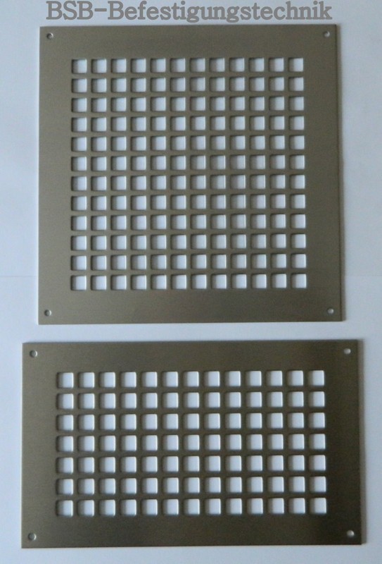 Edelstahl 2mm Gitter LÃ¼Ftungsblech LÃ¼Ftungsgitter Abluftgitter Gitter Lochblech