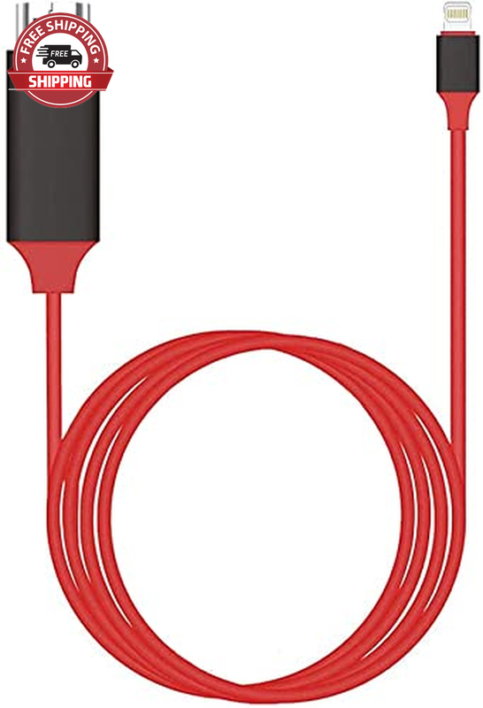 Lightning to HDMI Adapter, [Apple Mfi Certified] 1080P HDTV Cable Adapter, Digit