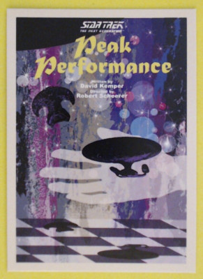 Star Trek The Next Generation Portfolio Prints Series 1 #47 Peak Performance
