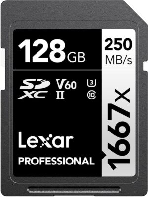 Lexar SILVER Professional 1667x 64GB 128GB 256GB UHS-II SDXC 250MB/s Memory Card