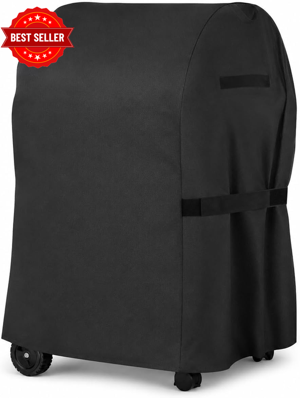 Heavy Duty BBQ Cover for Ziegler & Brown Ziggy Elite Triple Grill on Cart, Water