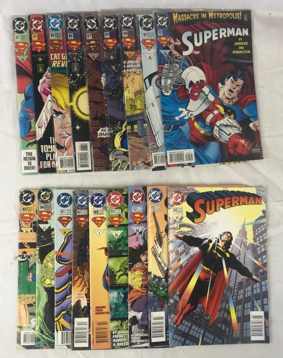 93·94年DCコミック“Superman”7冊セット　コミック 93·94年DCコミック“Superman”7冊セット コミック SUPERMAN #93