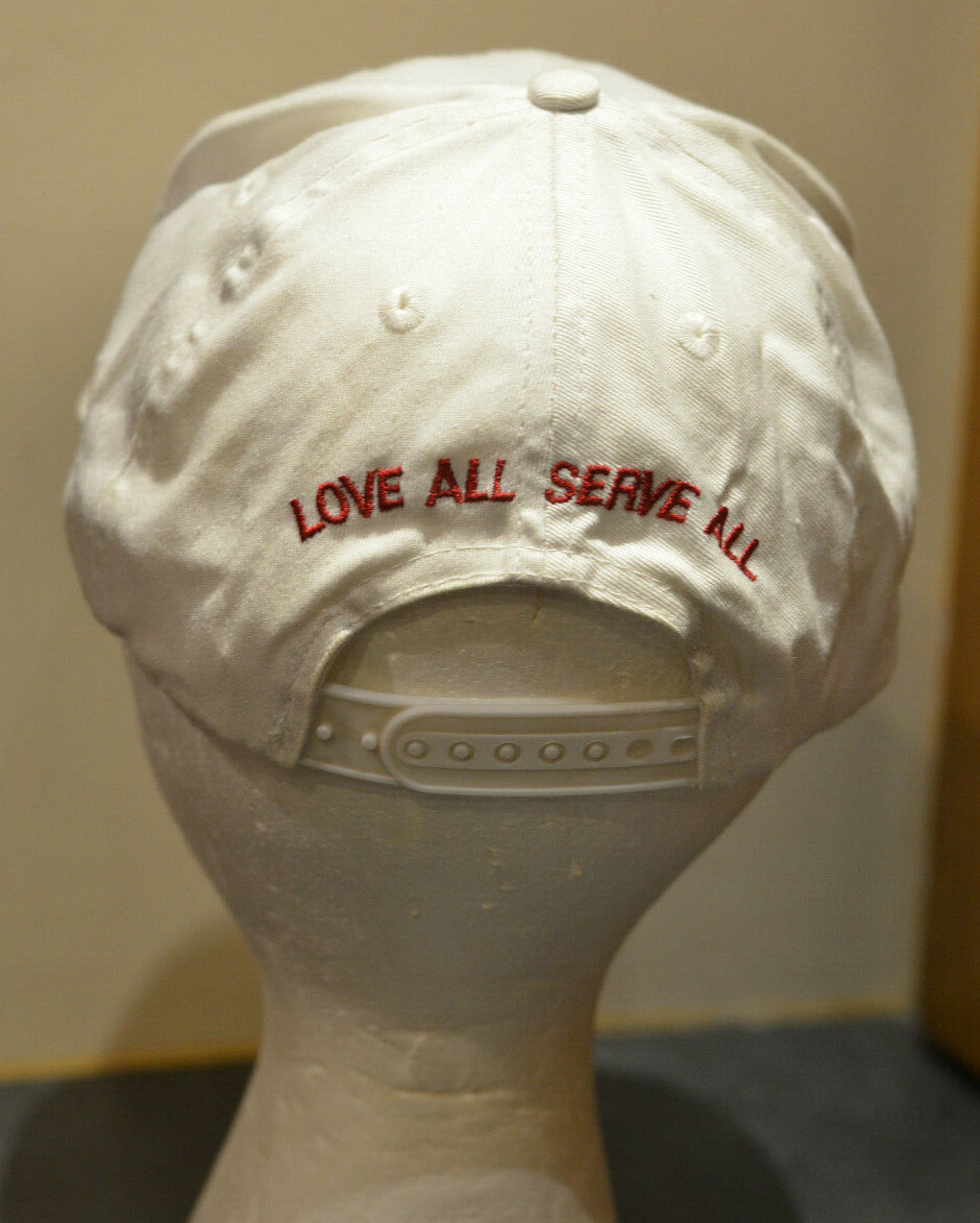 Vtg 90's HARD ROCK CAFE NASHVILLE Snapback Hat White Cap Save Planet Love Serve