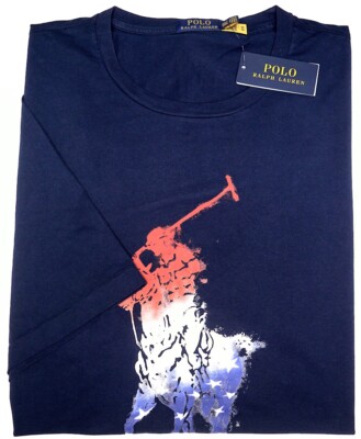 Polo Ralph Lauren Mens Short Sleeve Graphic Tee T-Shirt Polo