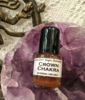 CROWN CHAKRA (Sahasrara) HandBlended Oil-Guru Dev Yogic Remedies-Sat Nam Rasayan
