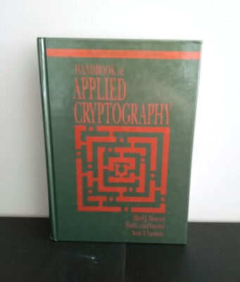 Handbook of APPLIED CRYPTOGRAPHY by MENEZES et al | REVISED reprint w/ UPDATES