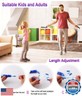 Jump Rope for Kid,Soft Beaded Jump Rope Fitness Exercise Equipment,Adjustable Tangle - Free Segmented Fitness Skipping Rope for Child, Men and Women Keeping Fit, Training, Workout and Weight Loss (Blue/Pink)