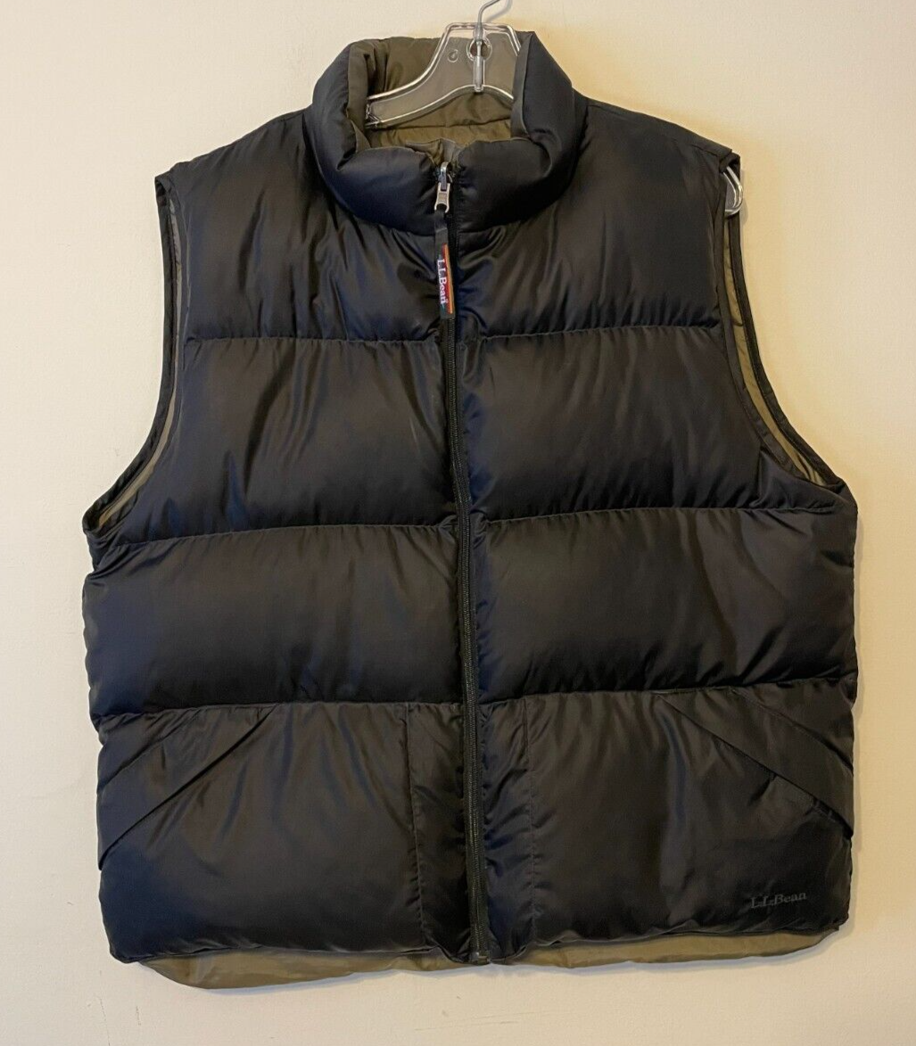 ジャケット・アウター IUNLEASH DESIGN REVERSIBLE DOWN VEST L.L. Bean Women's 1X Reversible Down Puffer Full Zip Vest