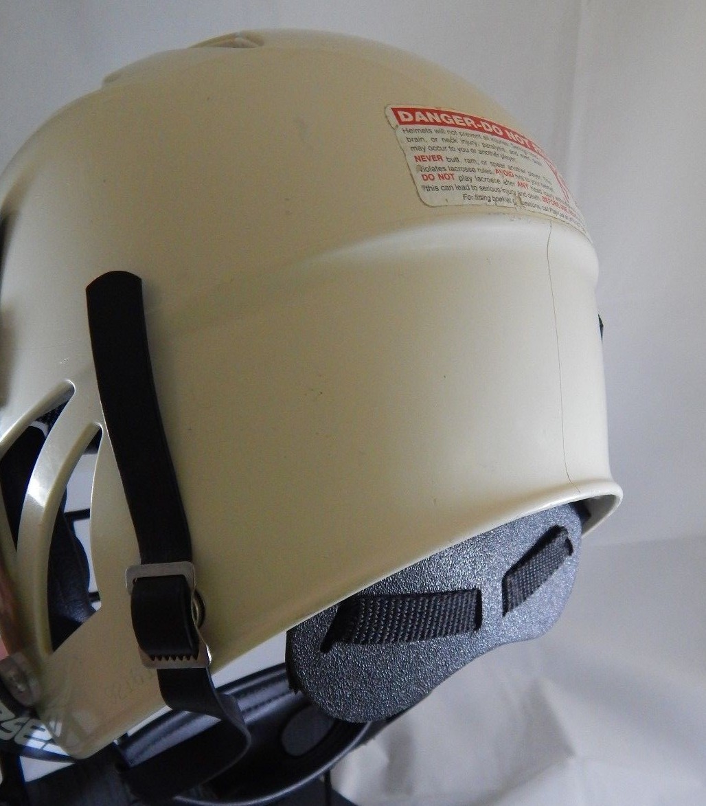 Lacrosse Helmet Cascade PLH 2000 Junior White & Black With Throat Shield