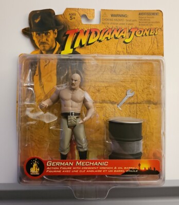Disney Park Exclusive 2003 Indiana Jones German Mechanic 4.5'' Action Figure