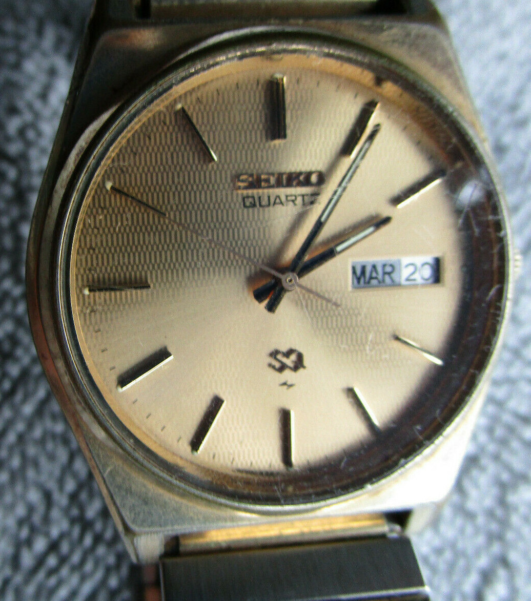 Seiko Quartz SQ Date Watch Speidel Band 160-67PPP | eBay