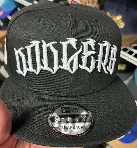New Era Los Angeles Dodgers Black SnapBack Hat Crucifix