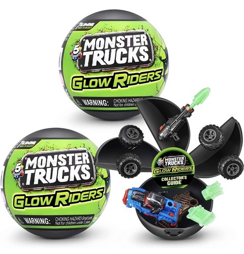 新品　まとめ売り　Monster Trucks glow riders カプセル 5つまとめ売り Monster Trucks glow riders カプセル