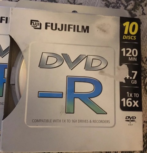 NEW FUJIFILM DVD-R  three 10 packs  16X 4.7GB 120 minutes