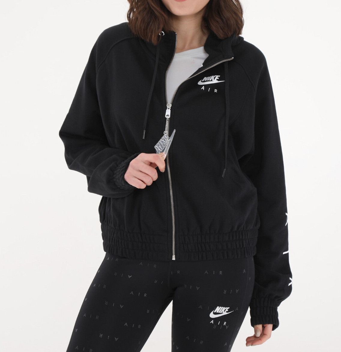 nike black hoodie womens zip