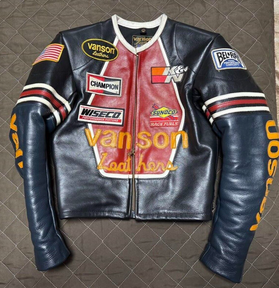 ジャケット・アウター VANSON Single Riders Jacket Skull XL y2k Vanson VANSON HEART SKELETON JACKET | Moda404 Men's Boutique