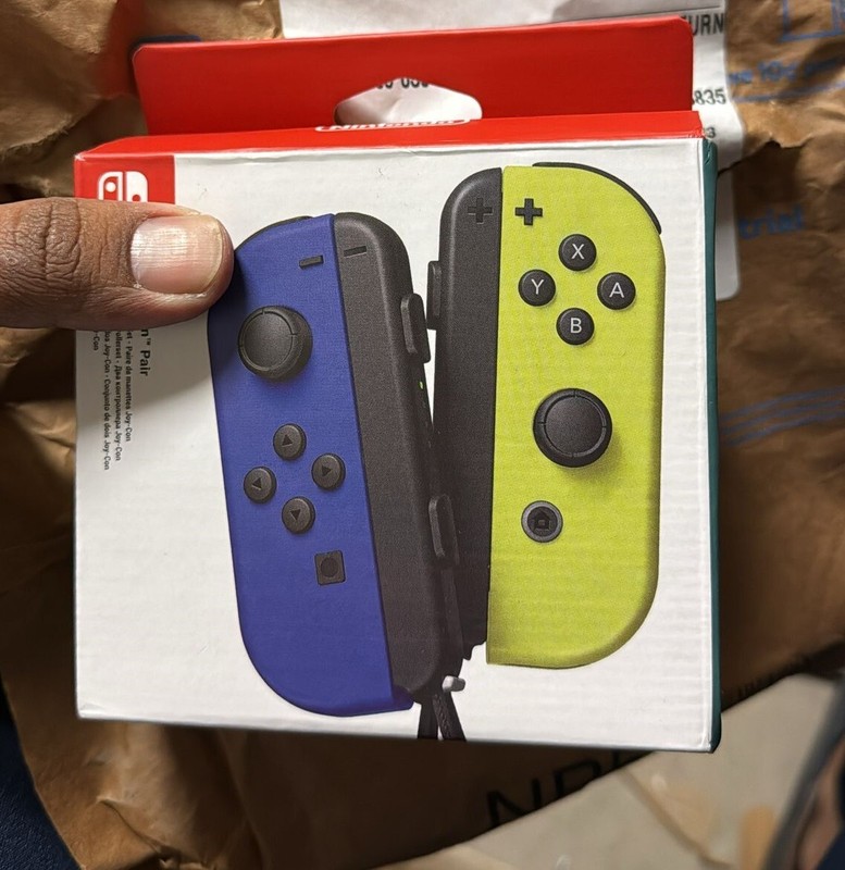 Nintendo Switch Joy-Con Pair, Blue and Neon Yellow