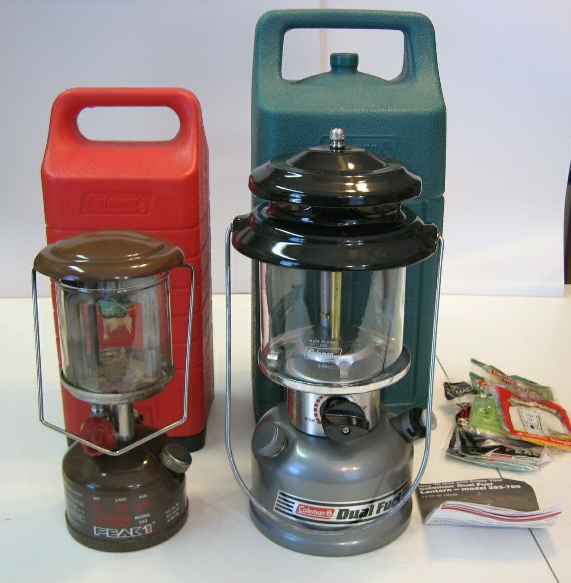 Coleman 285700T Dual Fuel 2Mantle + Peak 1 222 Lantern Carry Case 1993 1981のeBay公認海外通販｜セカイモン