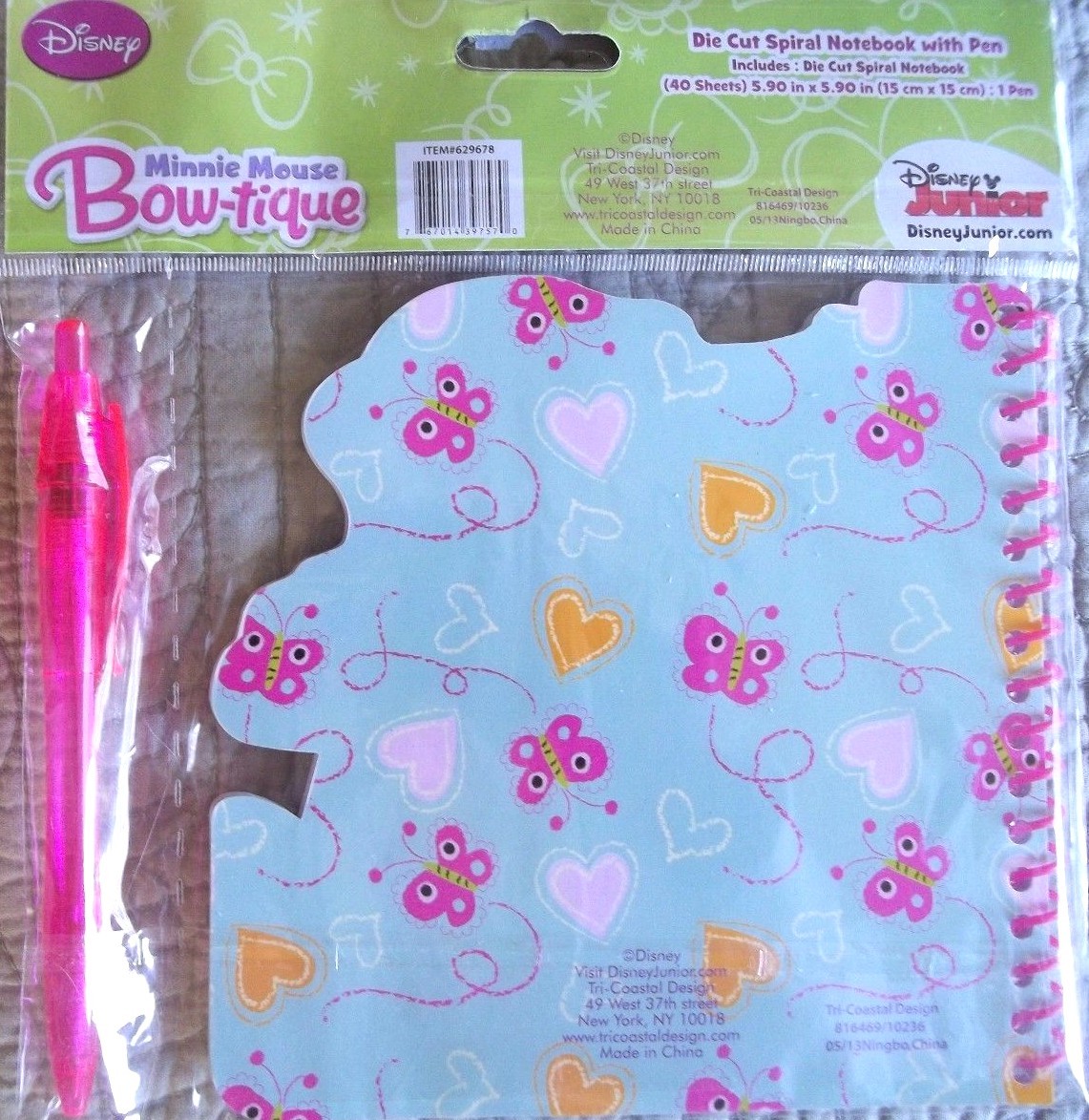 NEW KIDS Disney MINNIE MOUSE NOTEBOOK & PEN Journal