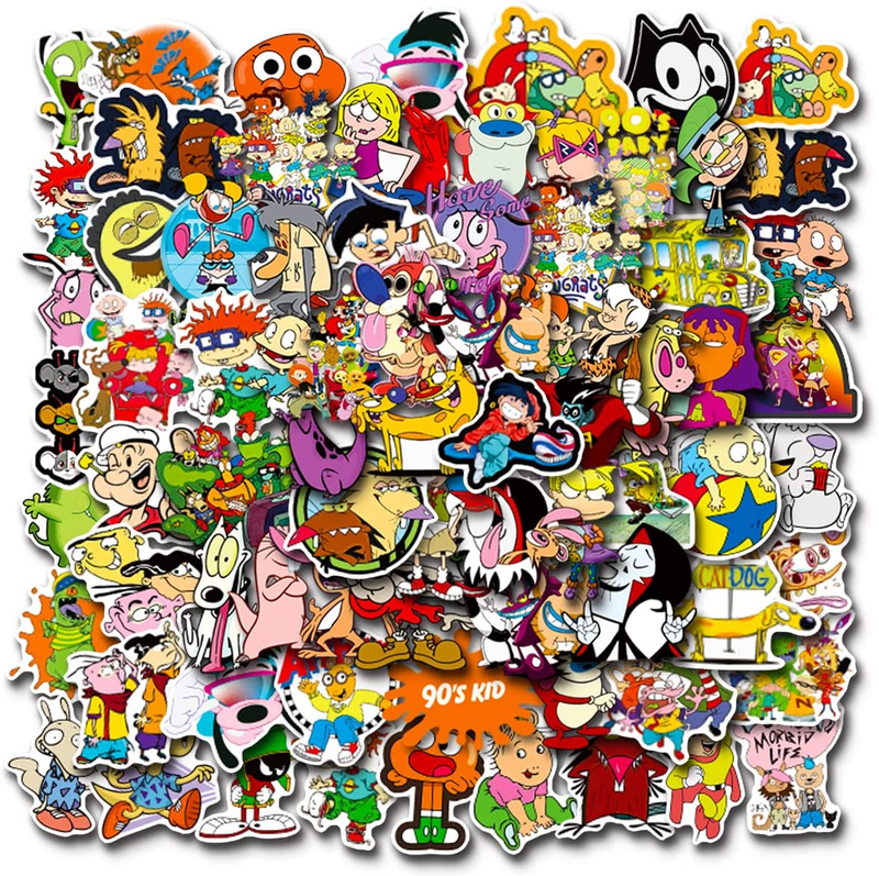 S 100pcs Vinyl Waterproof Stickers For Laptop,bumper,skatebo