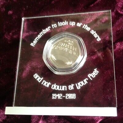 Stephen Hawking 50p Display Frame Including Capsule Coin Not Included Freepost