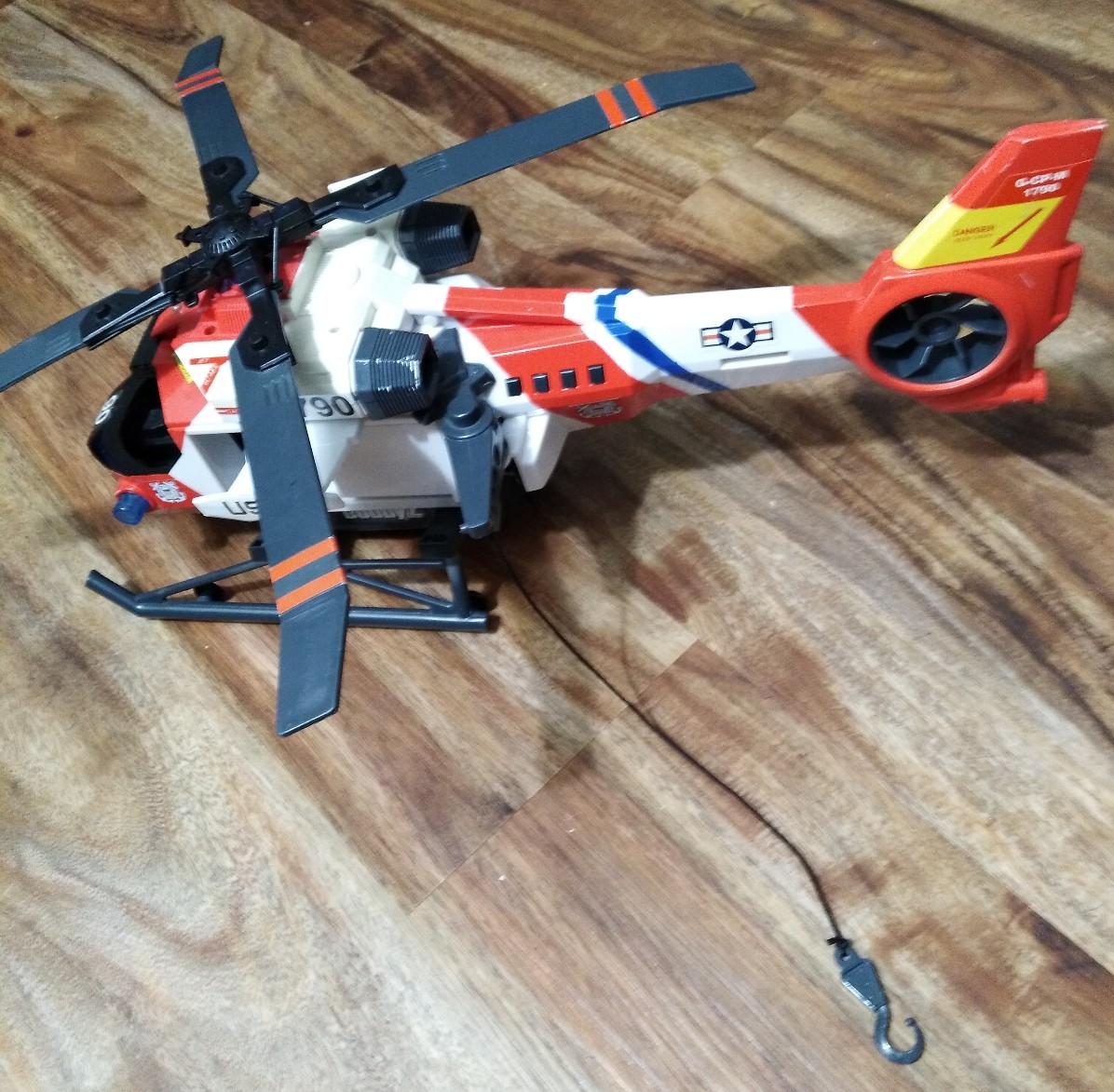 rare vintage EMPIRE GI JOE 1994 USCG large toy model helicopter coast guard