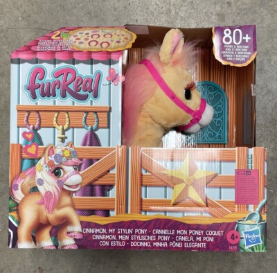 furReal Cinnamon, My Stylin  Pony Toy; 14-Inch Electronic Pet, 80+ Sounds 