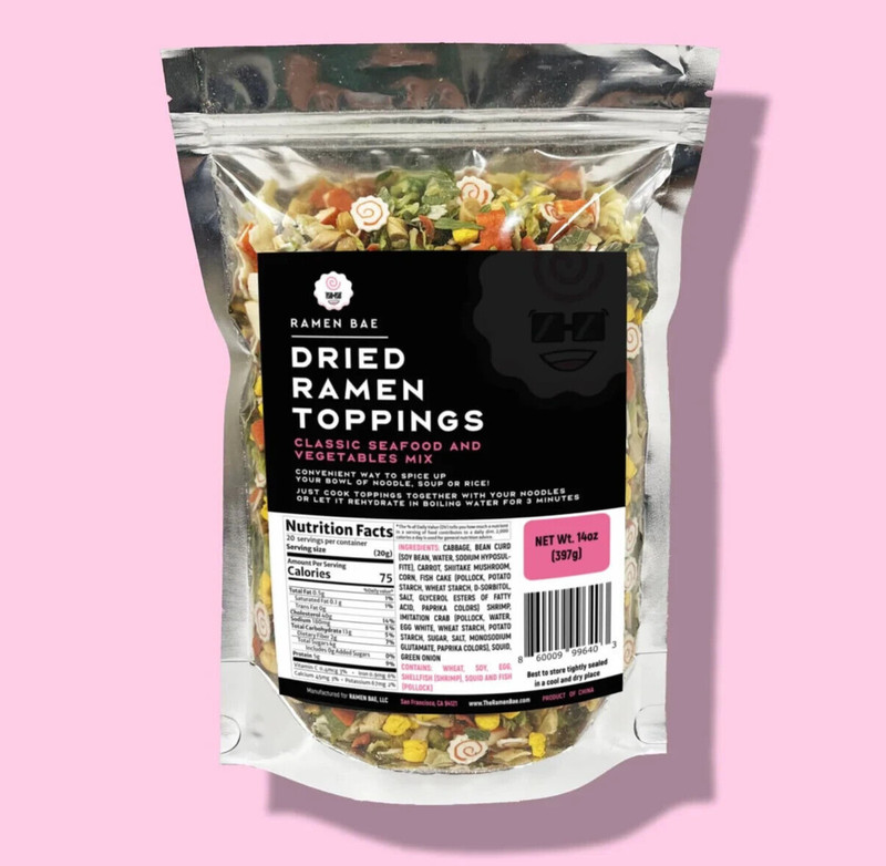 Ramen Bae Classic Seafood Mix With Dried Vegetables For Noodles