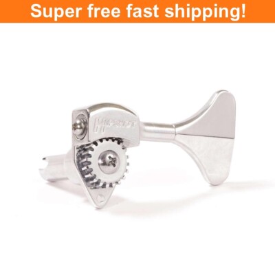 Hipshot Licensed Ultralite  Bass Tuning Machine 3/8'' SHINY CHROME Y KEY - NEW