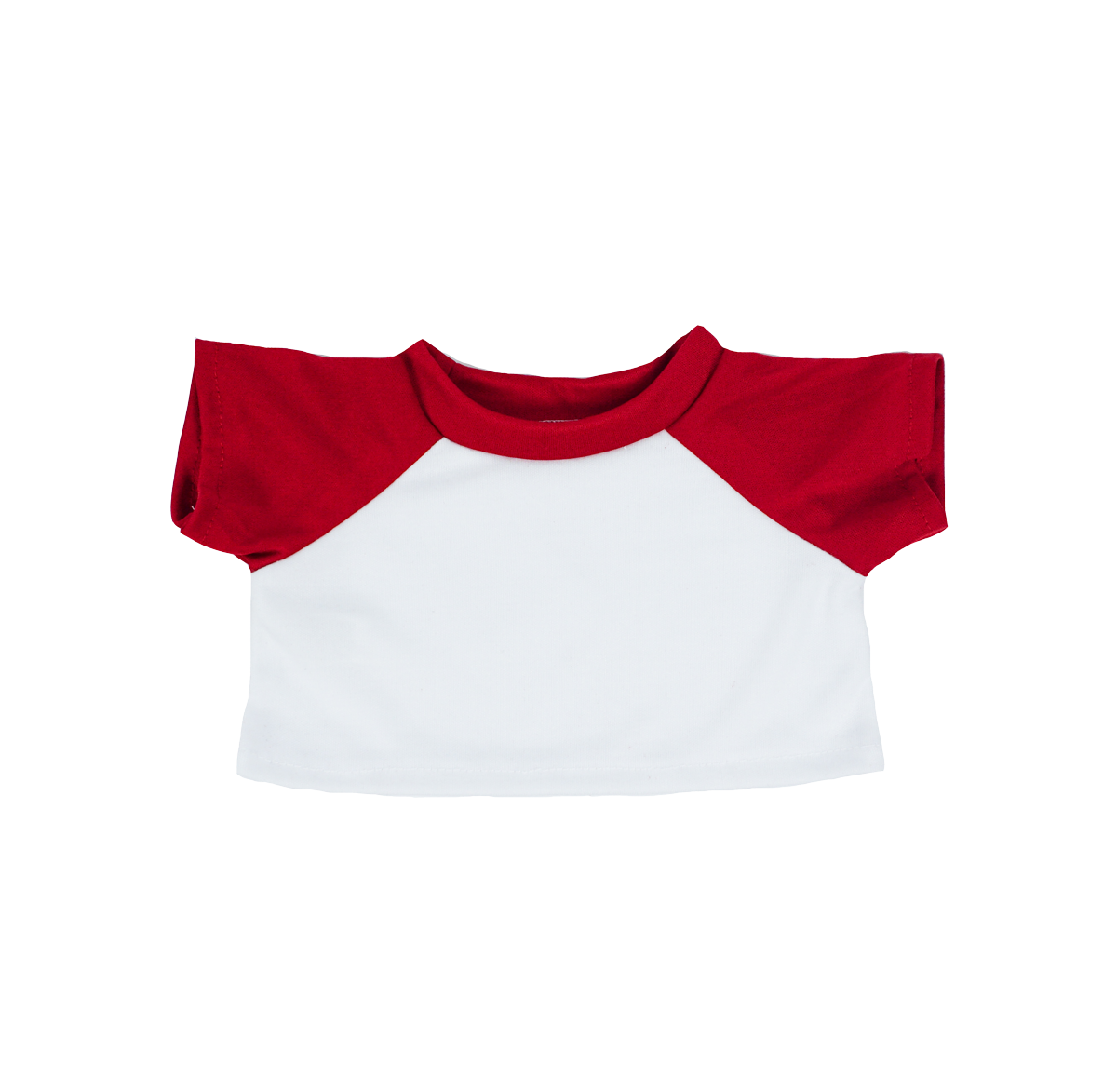 White W/red Sleeve T-shirt For Teddy Fits Most 14"-18" Toy