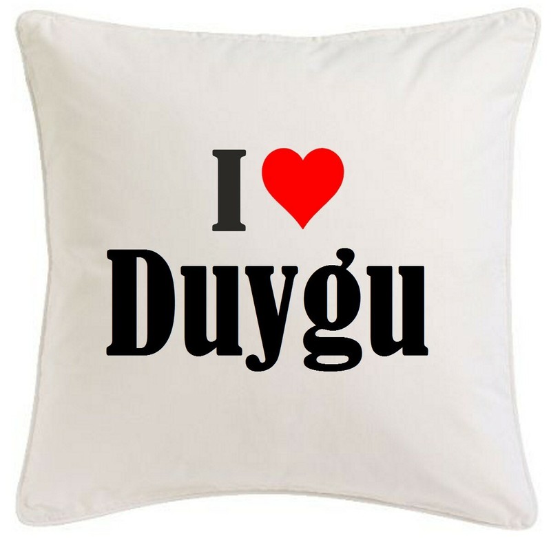 Kissenbezug I Love Duygu 40cmx40cm Aus Mikrofaser