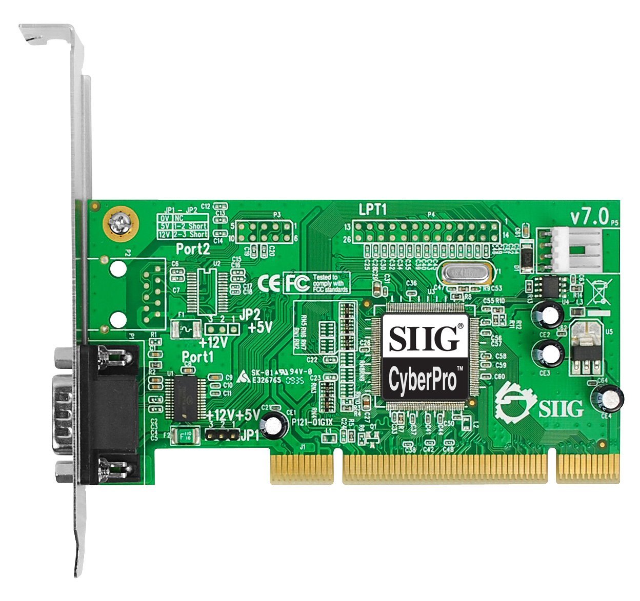 SIIG DP CyberSerial PCI Serial Adapter (JJ-P01012-S7) New Sealed