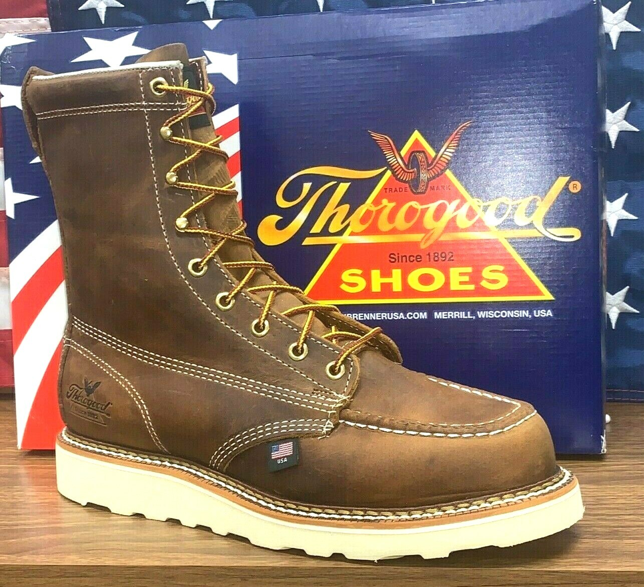 thorogood 8 inch steel toe