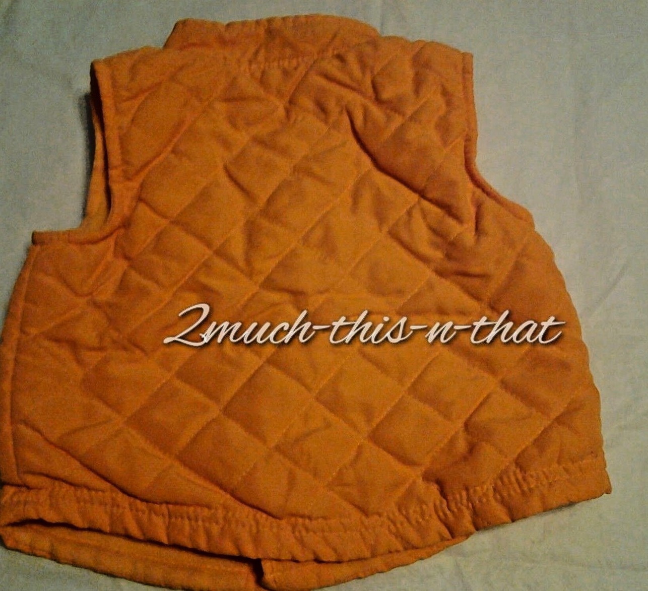 Infant Orange Vest SZ 6/9 Months Hike the Trails