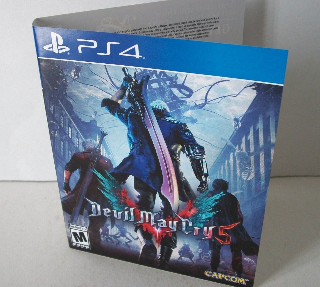 Devil May Cry 5 Art Only NO GAME PlayStation 4 PS4 Cover