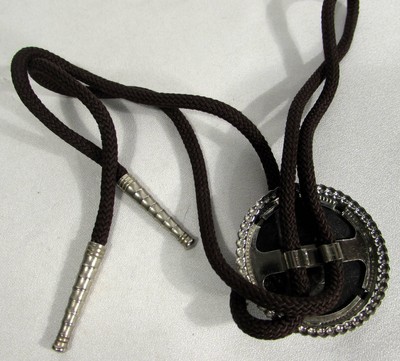 Vintage 1878 Morgan Silver Dollar Bolo Tie Slide