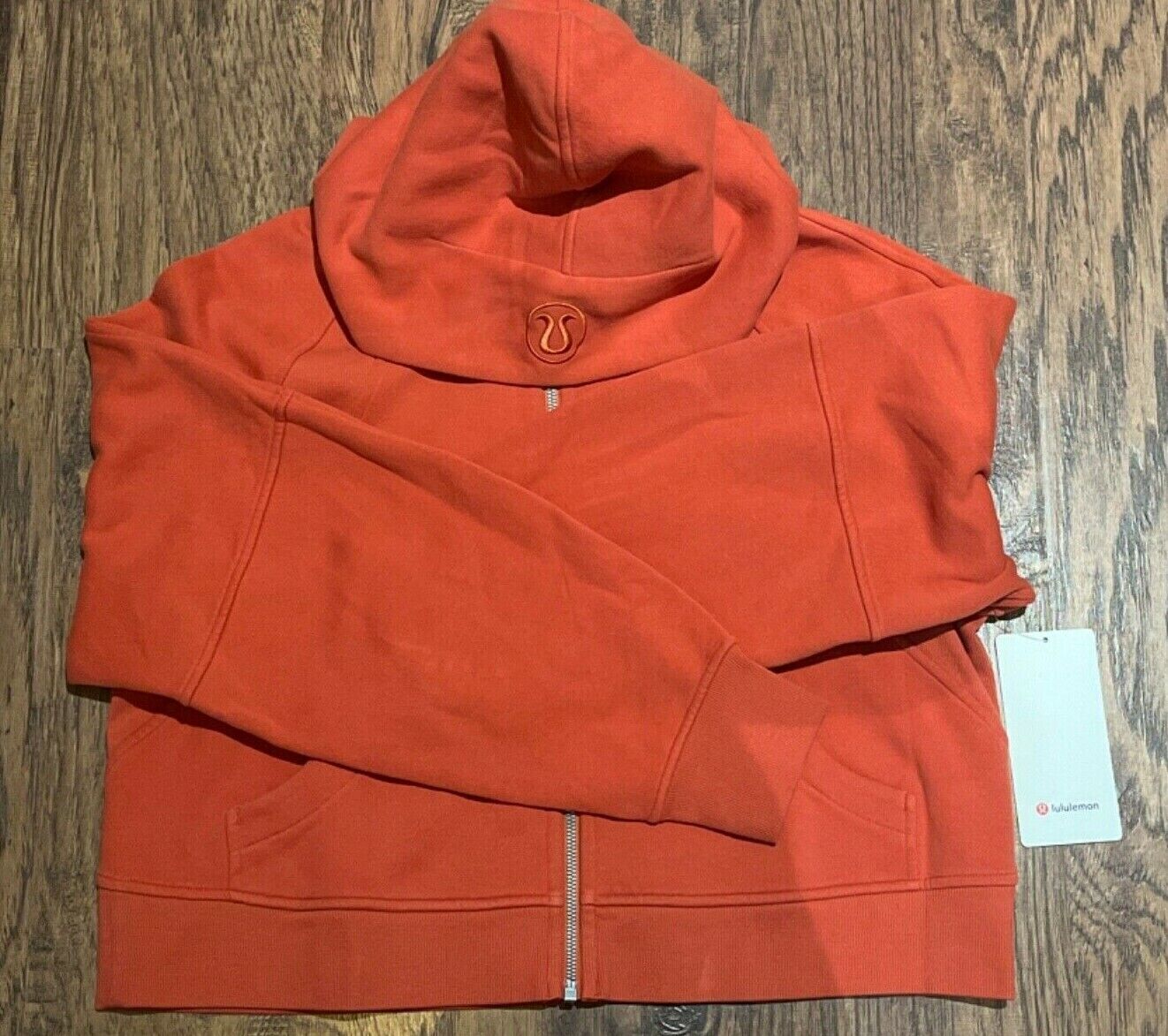 NEW Lululemon Scuba Oversized Full Zip Hoodie Canyon Orange NEW Lululemon Scuba Oversized Full Zip Hoodie Canyon Orange