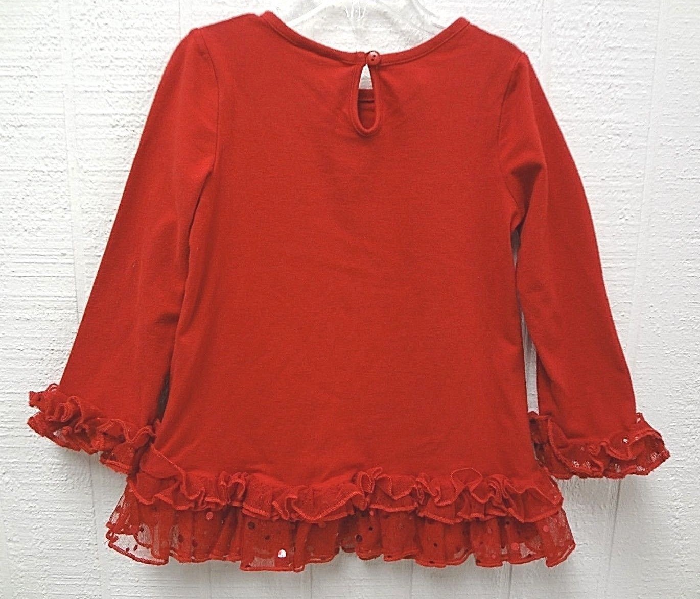 Emily Rose Girls Toddler Ruffle Christmas Dress SNOWMAN Holiday~Size 4~FREE SHIP