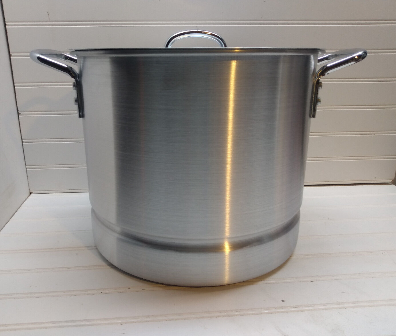 Alpine Cuisine Aluminum Steamer Stock Pot with Cooking Pot Lids 52 Qua