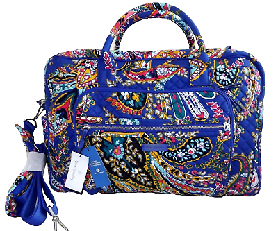 VERA BRADLEY Iconic Weekender Travel Bag Romantic Paisley