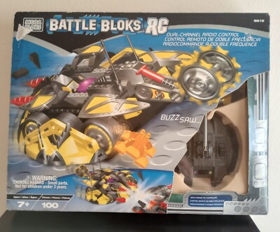 Mega Bloks Sealed Battle Bloks RC Remote Controll Buzzsaw 100 Pieces 9615 